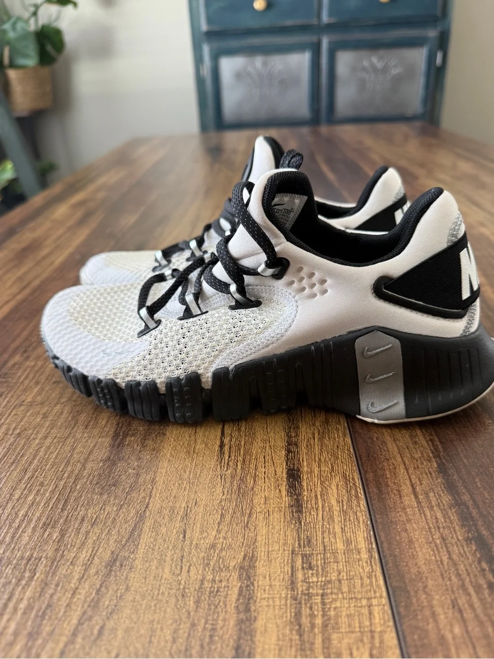 Nike Women's Metcon Sneakers in White and Black